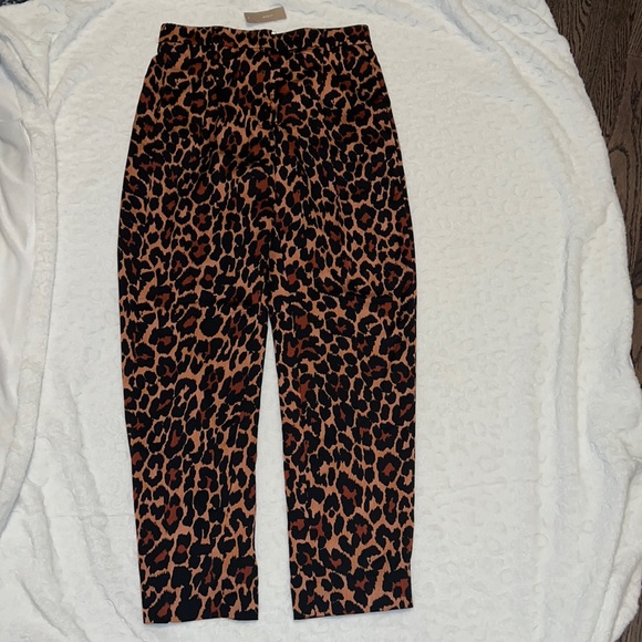 NEW! - J. CREW HIGH RISE LEOPARD SZ 4 TROUSERS - Picture 3 of 16